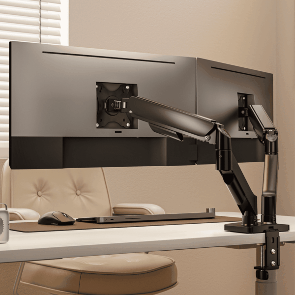 Suporte Articulado Para 2 Monitores De 17-32" Assistido Por Mola - Sm-012Gd - Imagem 3