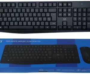 KIT TECLADO E MOUSE SEM FIO SLIM MULTI CONEXAO USB - TC270